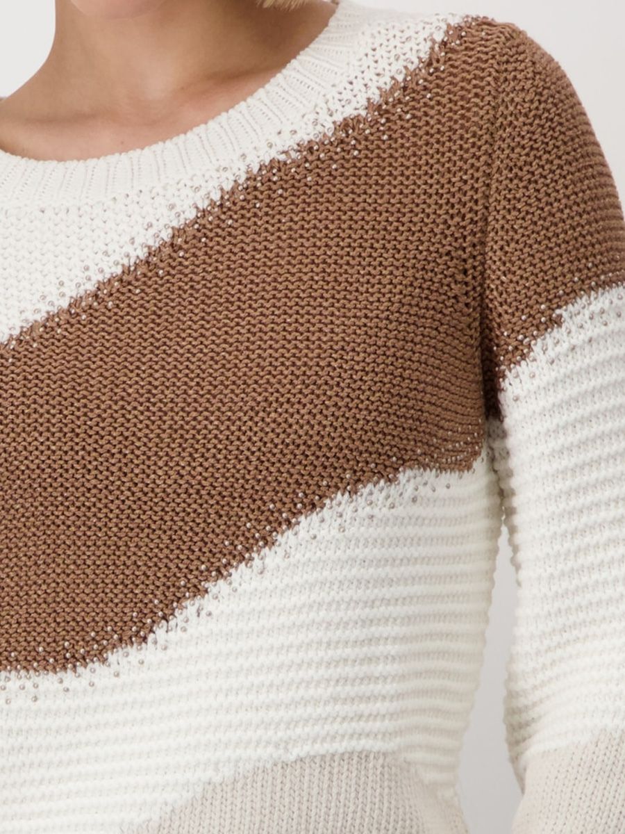 Jersey MONARI bicolor en intarsia