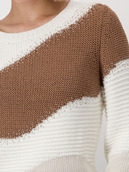 Jersey MONARI bicolor en intarsia