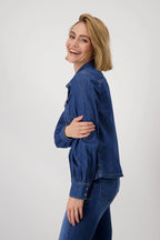 Blusa MONARI vaquera entallada