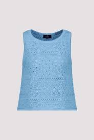 Top MONARI de punto color azul