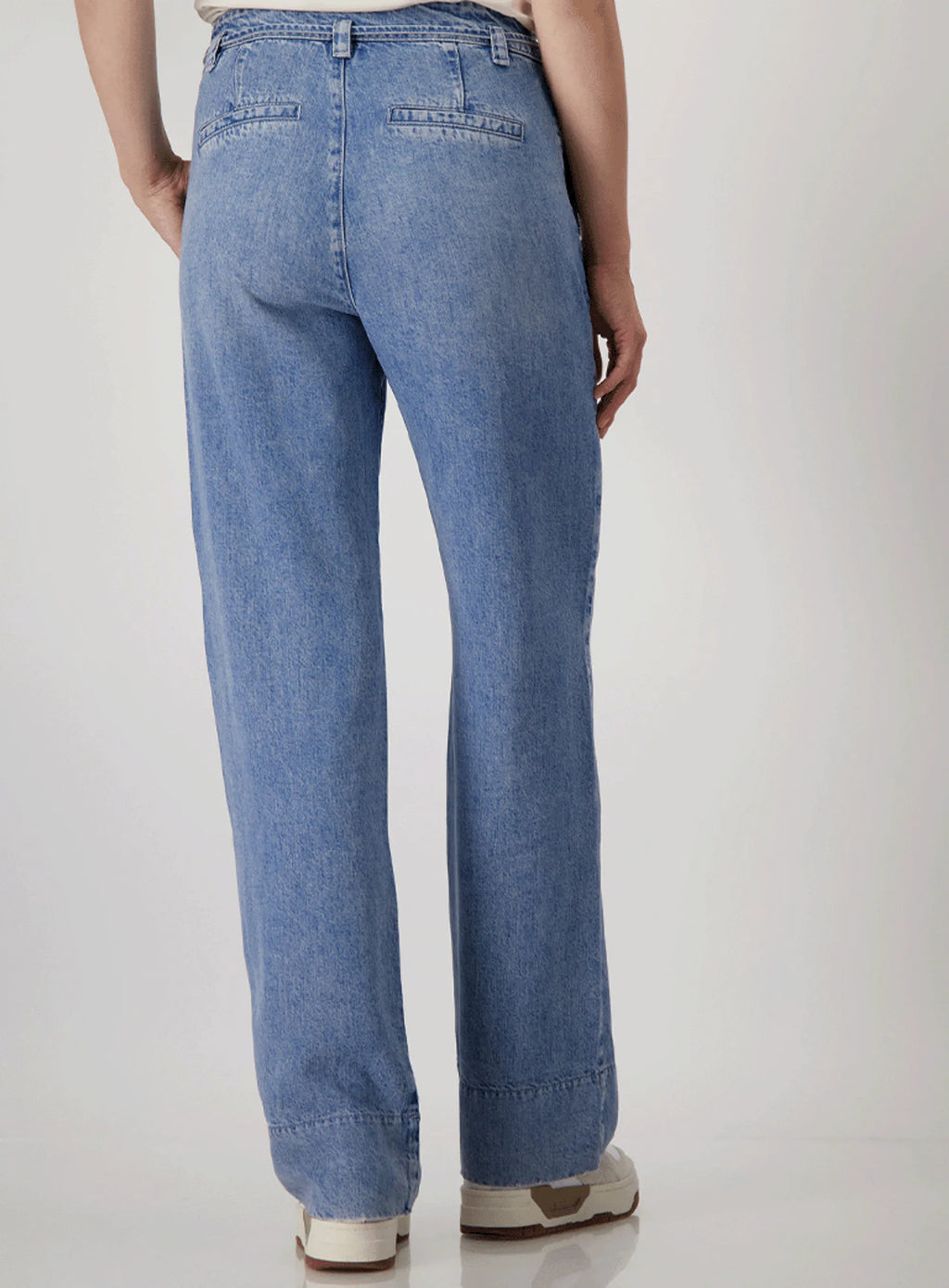 Pantalón MONARI de lyocell azul