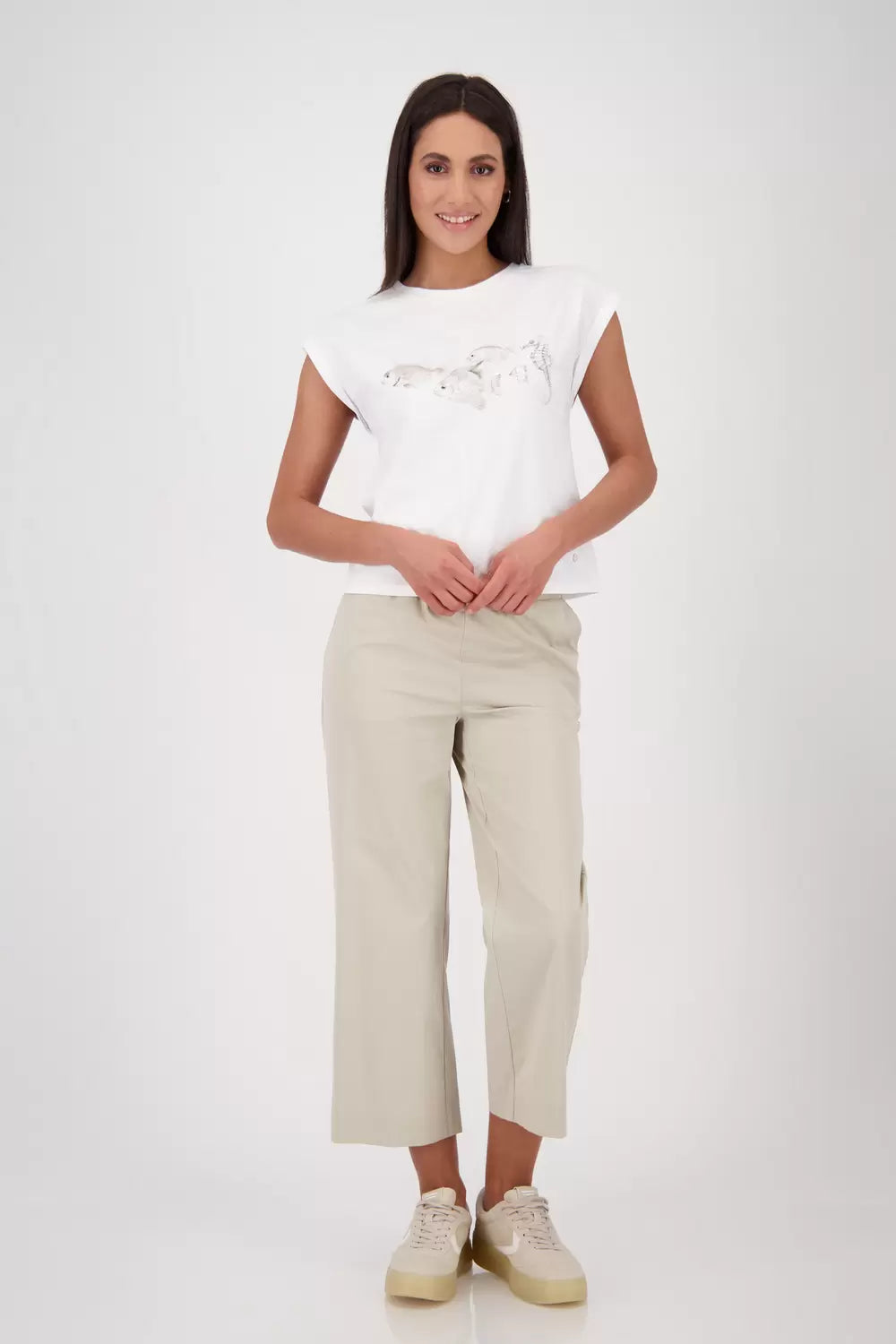 Camiseta MONARI estampado peces