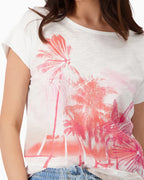 Camiseta MONARI con estampado de palmeras