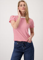 Camiseta MONARI rayas rojas