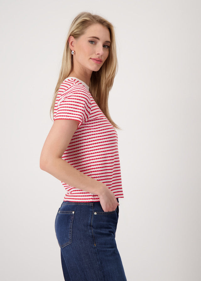 Camiseta MONARI rayas rojas