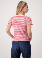 Camiseta MONARI rayas rojas