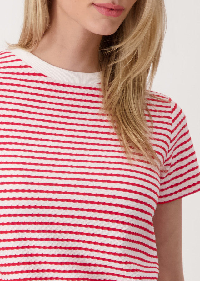 Camiseta MONARI rayas rojas