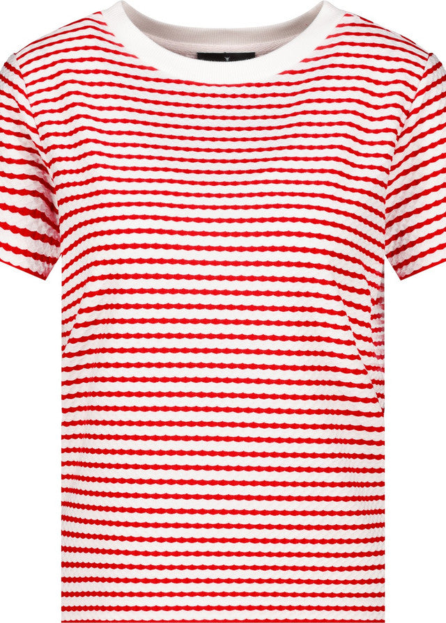 Camiseta MONARI rayas rojas