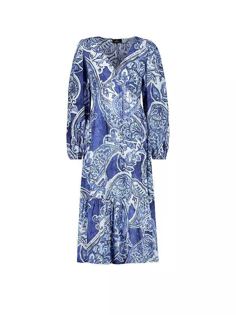 Vestido MONARI midi estampado paisley en azules