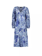 Vestido MONARI midi estampado paisley en azules