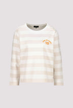 Sudadera MONARI de rayas beige