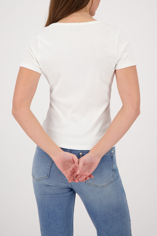 Camiseta MONARI con tapeta de botoness