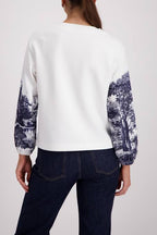 Sudadera MONARI con estampado ciudad