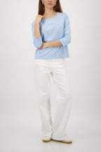 Sudadera MONARI color celeste