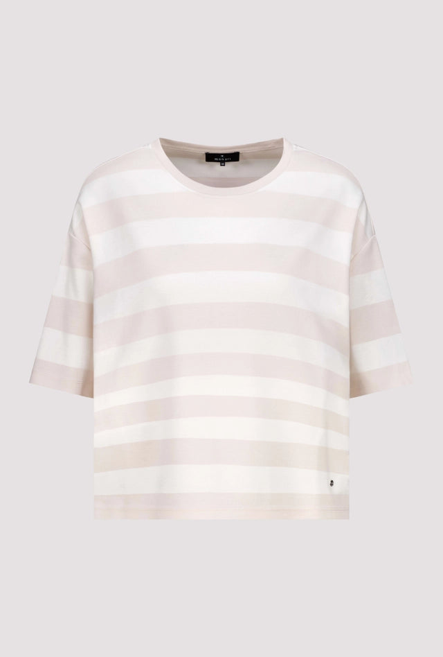 Sudadera MONARI de rayas en beige