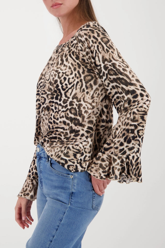 Blusa MONARI estampado leopardo