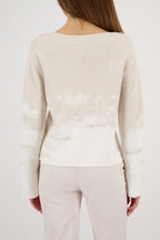 Jersey MONARI estampado integral beige