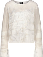 Jersey MONARI estampado integral beige