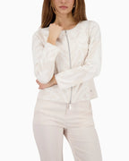 Cárdigan MONARI jacquard en beige champán