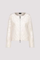 Cárdigan MONARI jacquard en beige champán