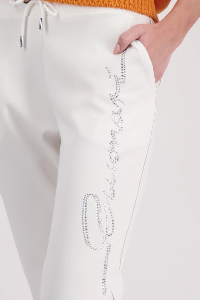 Pantalón MONARI corte joggers color blanco