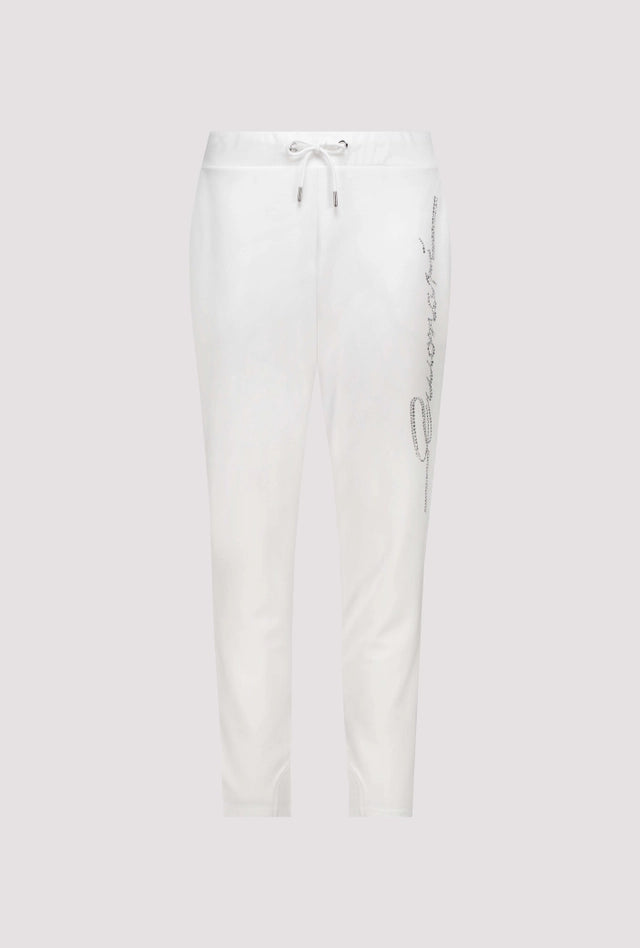 Pantalón MONARI corte joggers color blanco