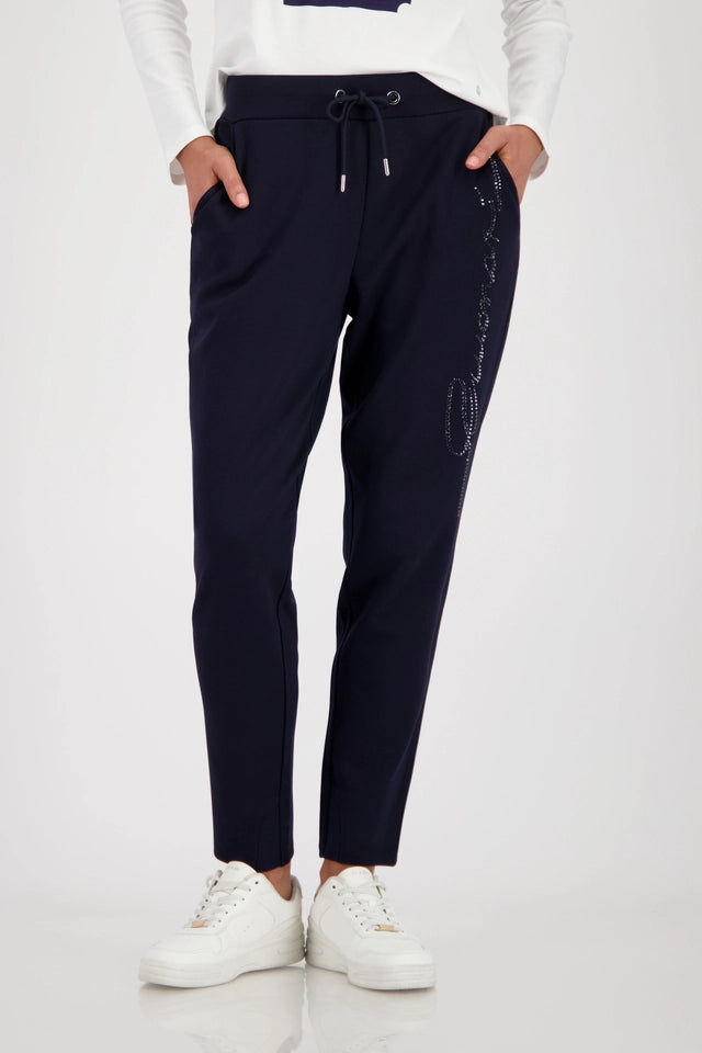 Pantalón MONARI corte joggers azul marino