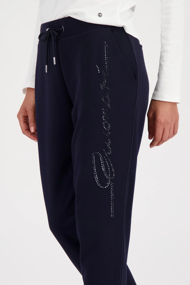 Pantalón MONARI corte joggers azul marino