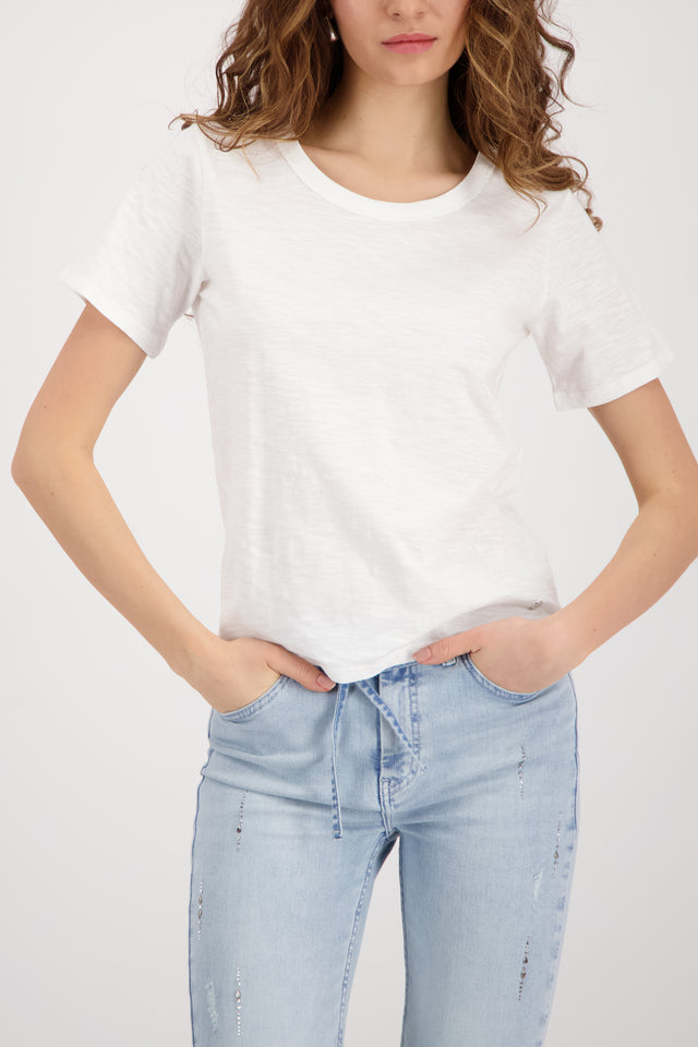 Camiseta MONARI básica de hilo jaspeado