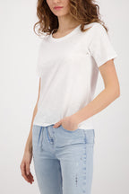 Camiseta MONARI básica de hilo jaspeado