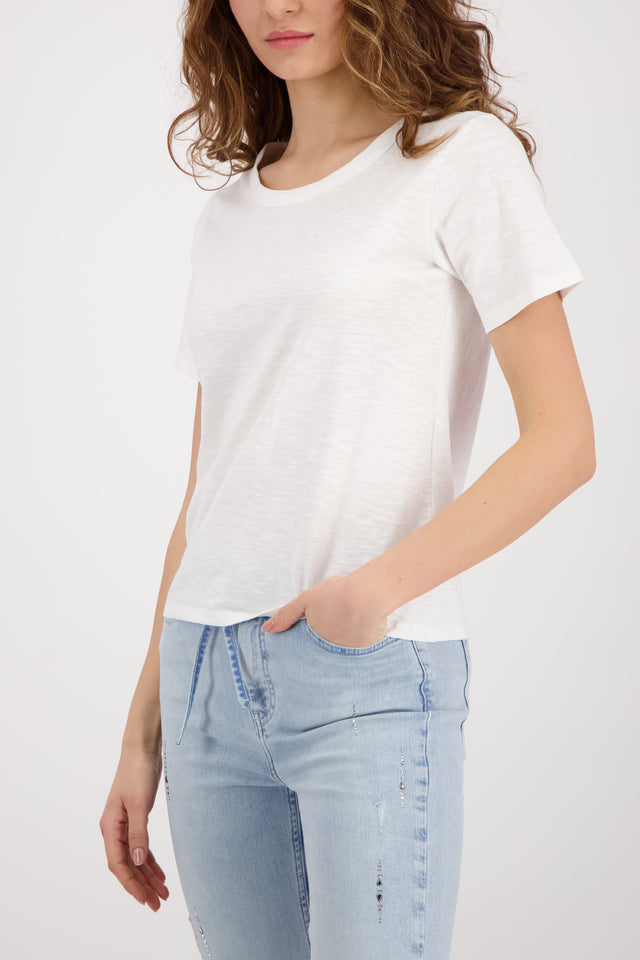 Camiseta MONARI básica de hilo jaspeado