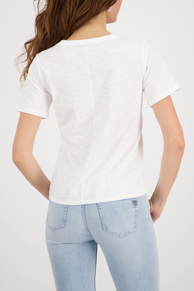 Camiseta MONARI básica de hilo jaspeado