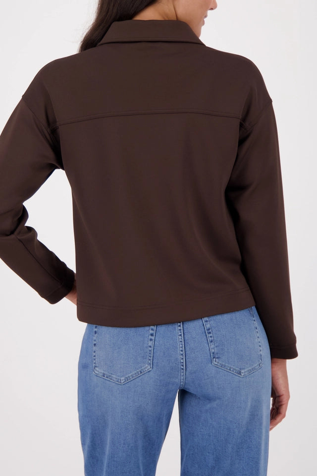 Chaqueta MONARI deportiva color chocolate