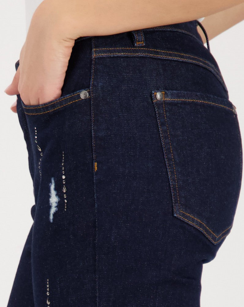 Pantalón MONARI vaquero con pedrería
