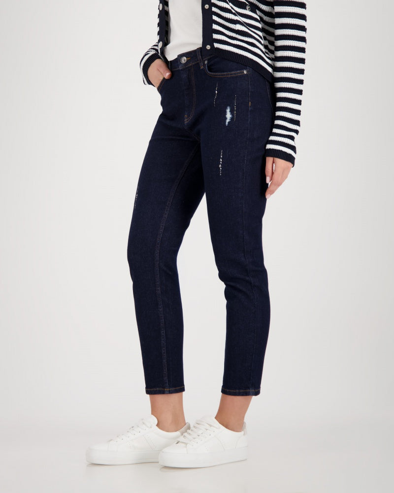 Pantalón MONARI vaquero con pedrería