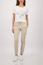 Pantalón MONARI corte cargo color beige