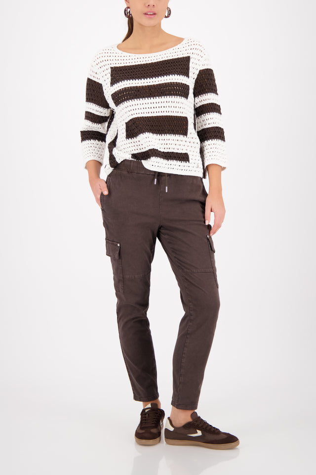 Pantalón MONARI de corte cargo marrón