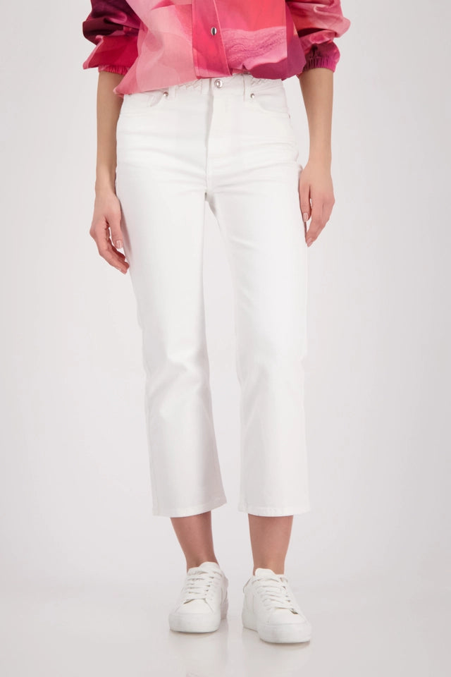 Pantalón MONARI vaquero con detalle de cintura trenzada