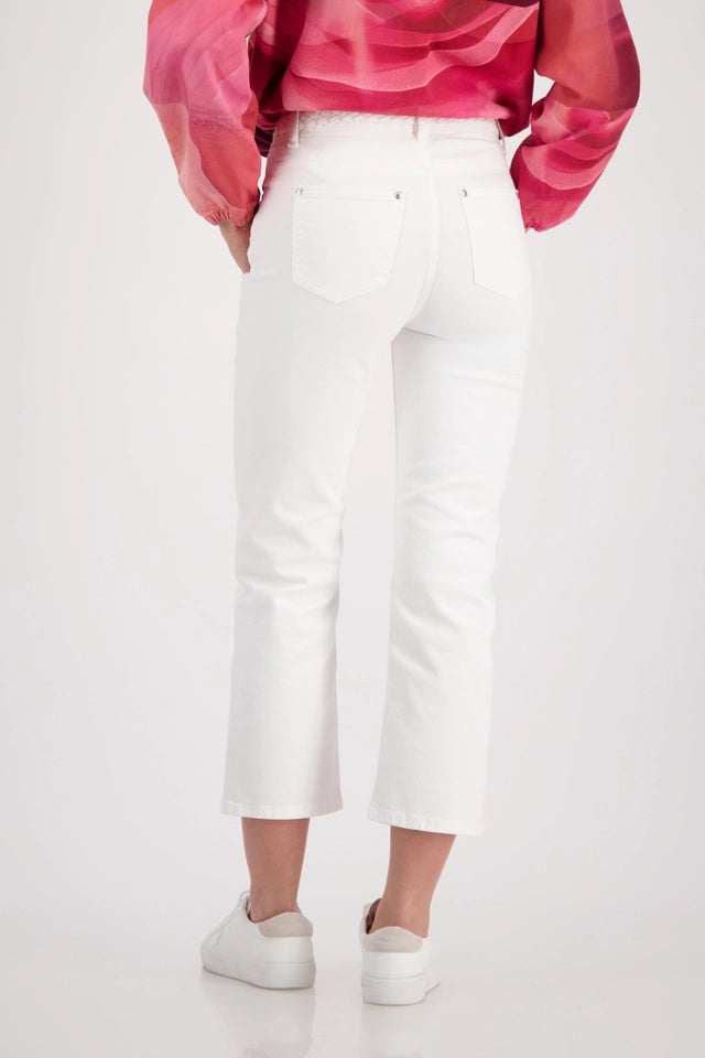 Pantalón MONARI vaquero con detalle de cintura trenzada
