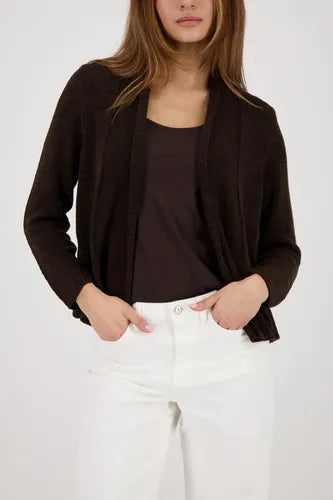 Chaqueta MONARI de punto color chocolate