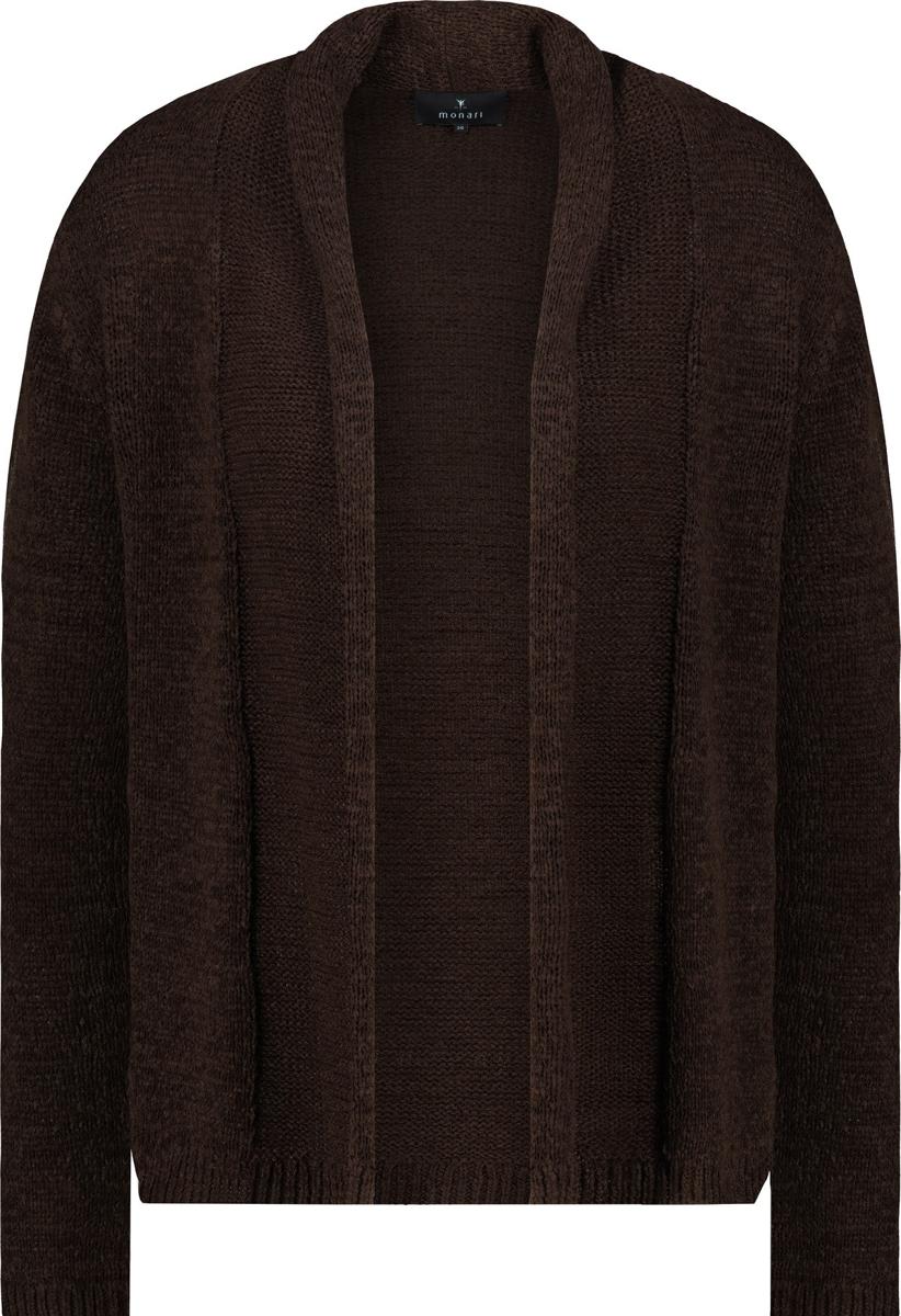 Chaqueta MONARI de punto color chocolate