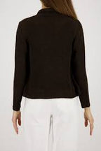 Chaqueta MONARI de punto color chocolate
