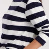 Sudadera MONARI rayas azul y blanco