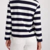 Sudadera MONARI rayas azul y blanco