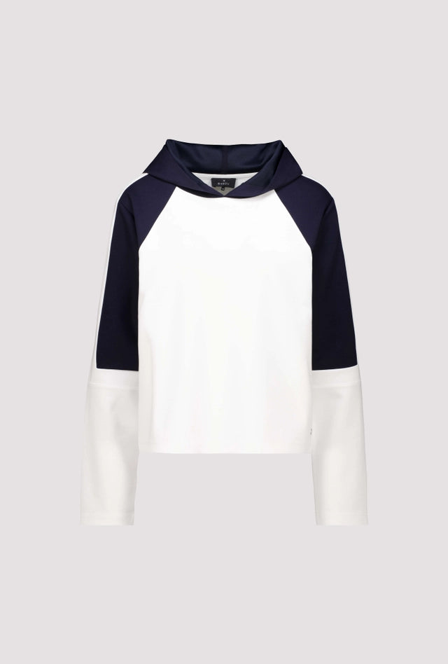 Sudadera MONARI azul y blanco