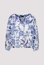 Blusa MONARI estampado floral azul