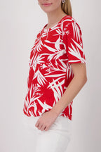Camiseta MONARI estampada en rojo