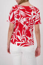 Camiseta MONARI estampada en rojo