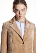 Chaqueta ALBA CONDE terciopelo beige