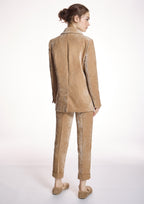 Chaqueta ALBA CONDE terciopelo beige